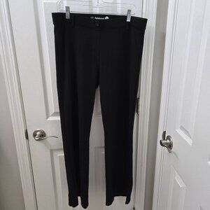 Betabrand Dress Yoga Pants Womens XL‎ Black Straight Leg Pull on Comfort Office